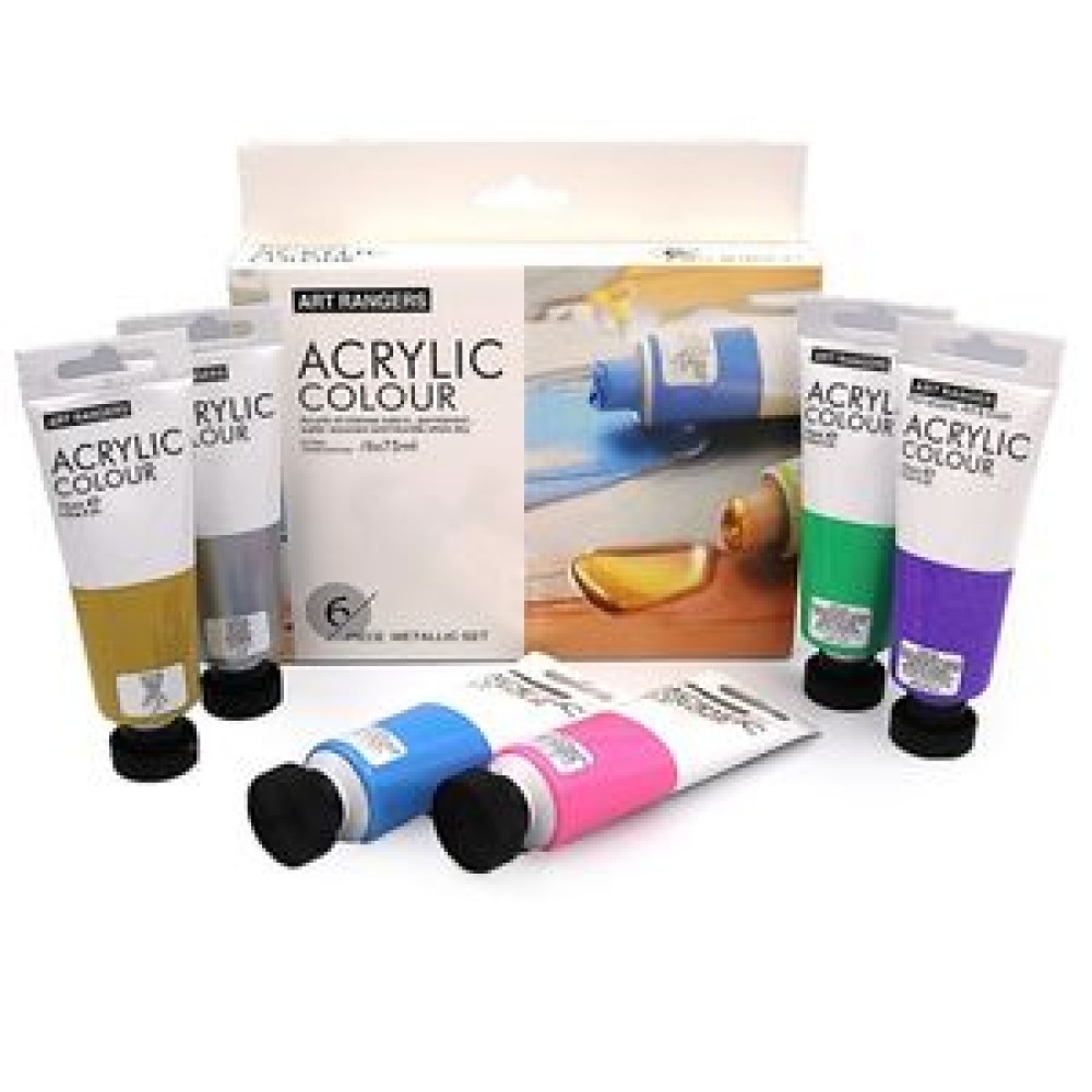 Acrylic colour 6*75ML 6 Tubes
