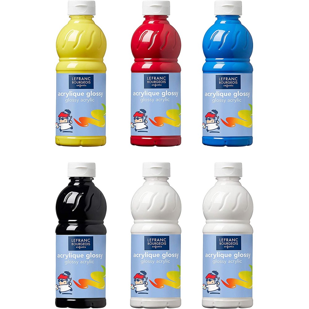 Glossy Acrylic Paint Bottle 500 ml | Lefranc & Bourgeois