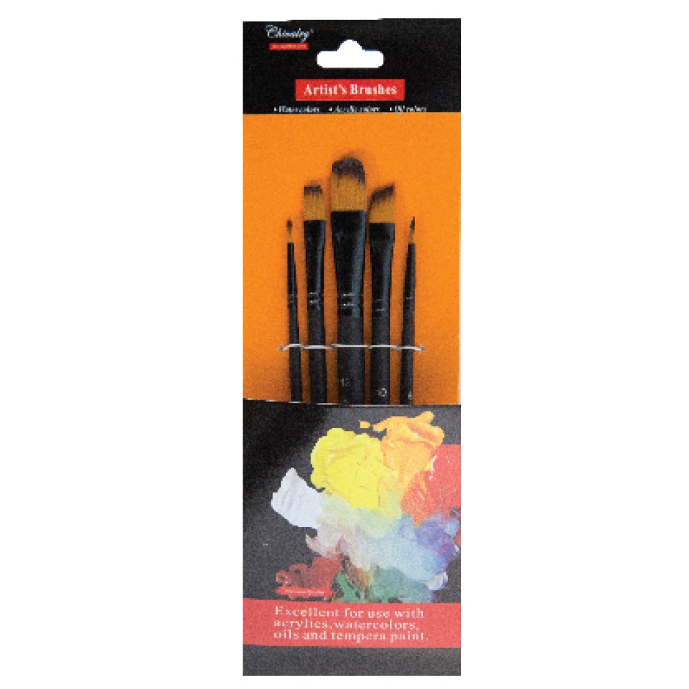 paint Brush assorted pack of 5 | chivalry