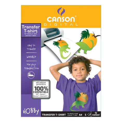 Canson T-Shirt Transfer Film A4 (For Black & Dark Colors)
