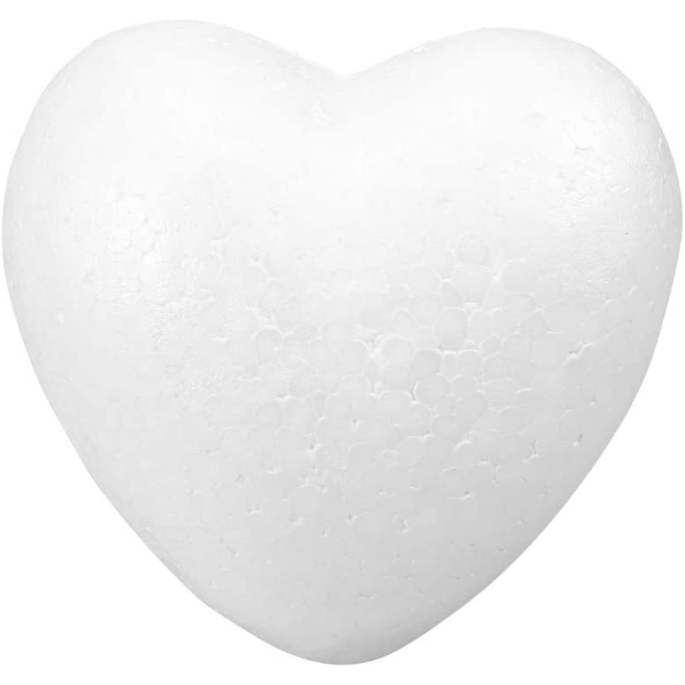 PRETYZOOM Craft Foam Hearts Heart Shaped Styrofoam Polystyrene Foam Heart for DIY Craft Modeling Foam
