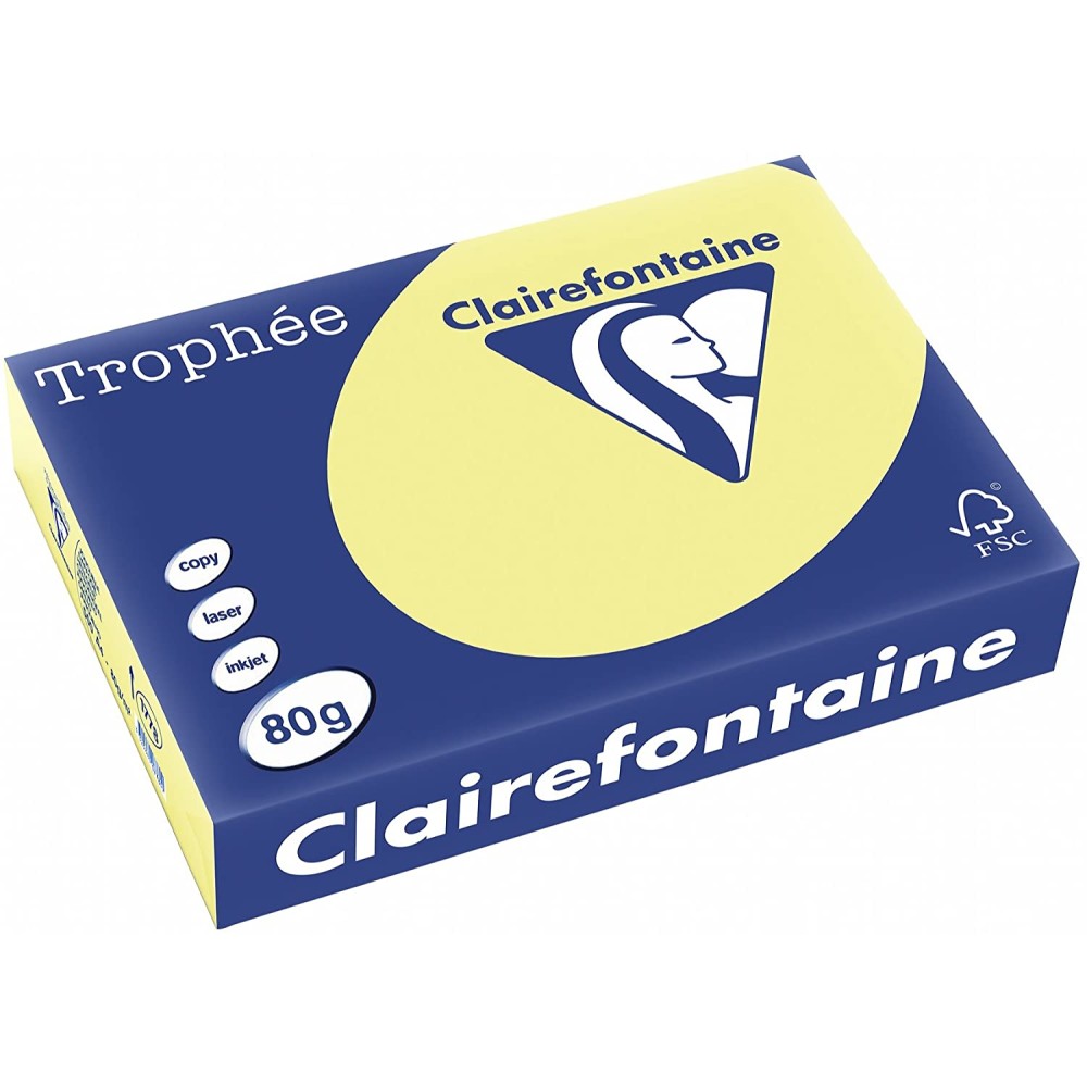 Clairefontaine Colours Paper 80 gsm A4 Cream 500 Sheets
