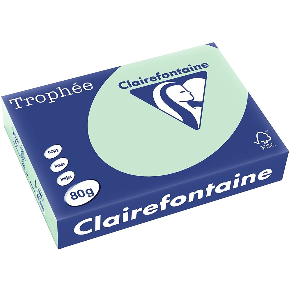 Clairefontaine Trophee Colours Paper 80gsm A4 PASTEL BLUE