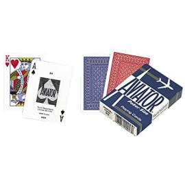 Aviator Poker Size Playing Cards Red