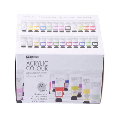 Acrylic Colors Paint Set 24 Colors | Art Rangers 