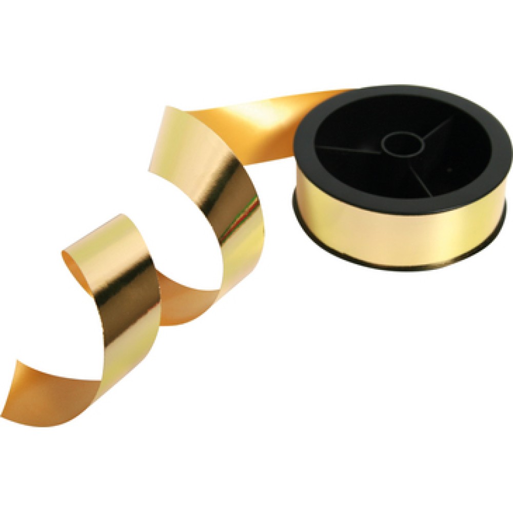 Gold metallic gift-wrap ribbons 25x10mm