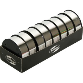 Silver metallic gift-wrap ribbons 25x10mm Silver metallic gift-wrap ribbons 25x10mm - Thumbnail 1