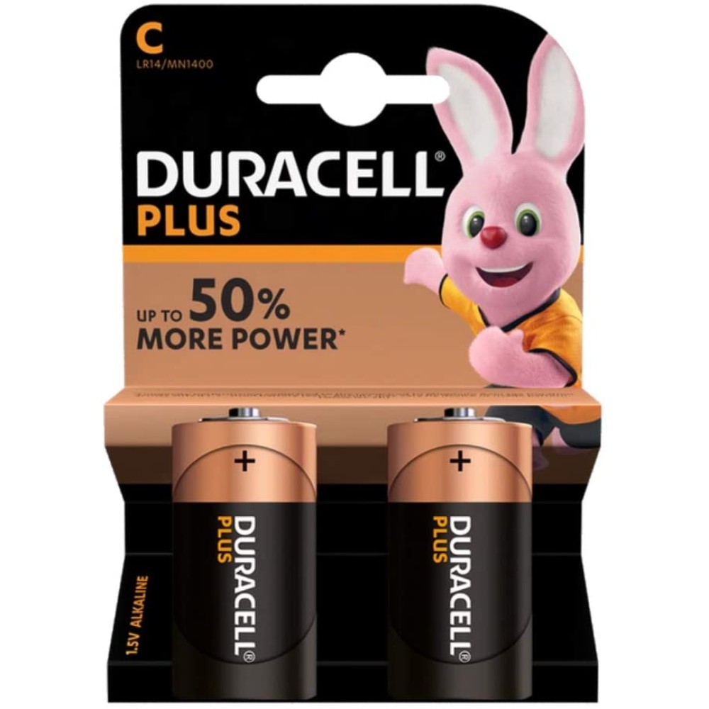 Duracell Plus MN1400 - Battery 2 x C type Alkaline