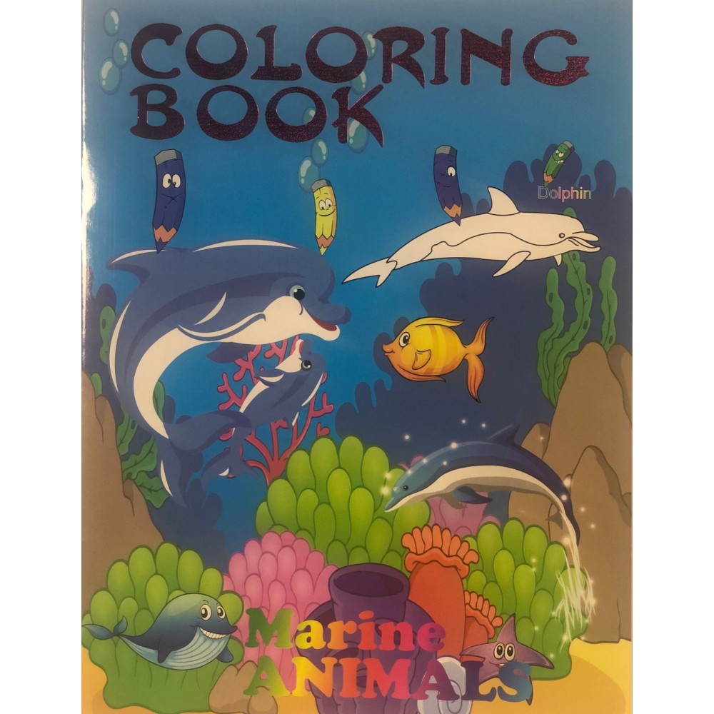 COLORING BOOK FOR KIDS -  SEA ANIMALS