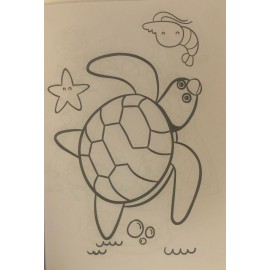 COLORING BOOK FOR KIDS -  SEA ANIMALS