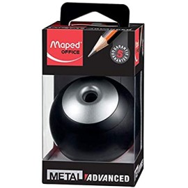 Maped Helix Usa Advanced Metal Pencil Sharpener, Black & Red