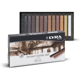 Hard Pastels Brown Tones Set of 12 | Lyra