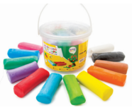 bucket Modeling clay 12x1000g colors | super color