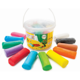 Modeling clay 12 colours - bucket 1000 g