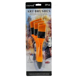 Angled Art Brushes Pack of 3 | Corot