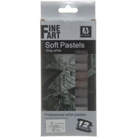 soft Pastels Gray and white set of 12 | fine art