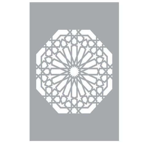 Design Stencil Islamic A4 No.14b | Isomars