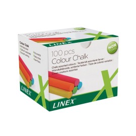 LINEX colour chalk 100 pcs 