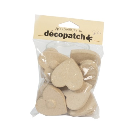 Pack of 12 magnetic hearts