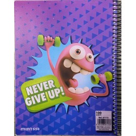 Mintra 100 sheets A5 never give up 
