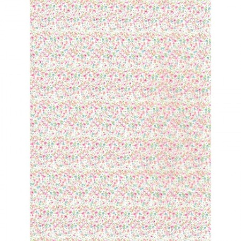 Pink Flowers Textured Sheet | decopatch 