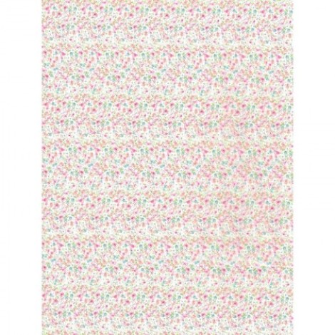 Pink Flowers Textured Sheet | decopatch 