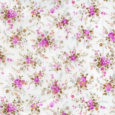 White and Pink Flowers Textured Sheet | decopatch 