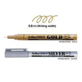Artline paint markers gold and silver 0.8mm