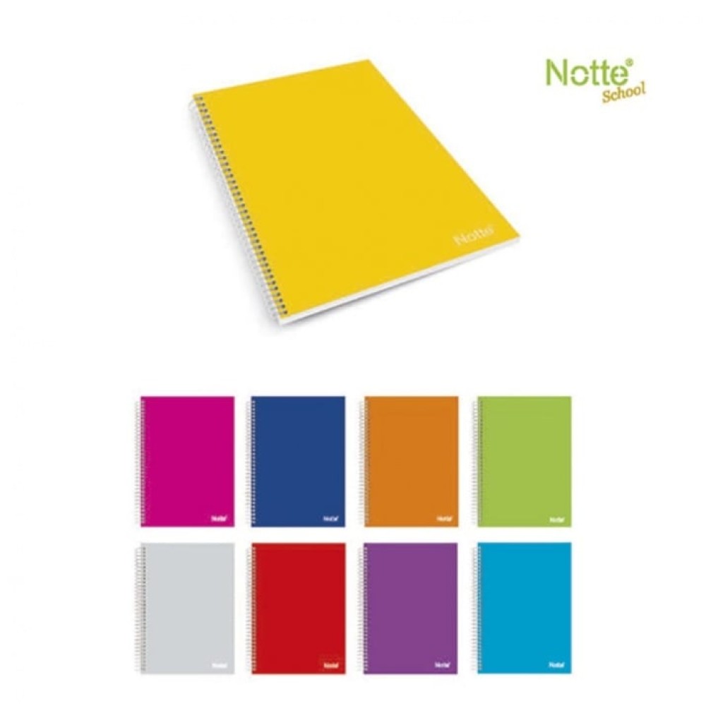 Notte Exercise book A5 120 sheets with wires