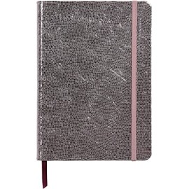 Clairefontaine CELESTE Leather Hard Cover A5 Lined Notebook Pink