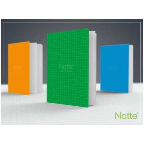 Notte Point A4 80 Sheets Leaf Lined Cover Stitched Notebook