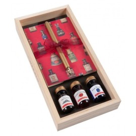 Herbin Wooden Pen Holder & 3 Inks | Clairefontaine