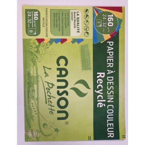 Canson Colored Drawing Paper Reccycled