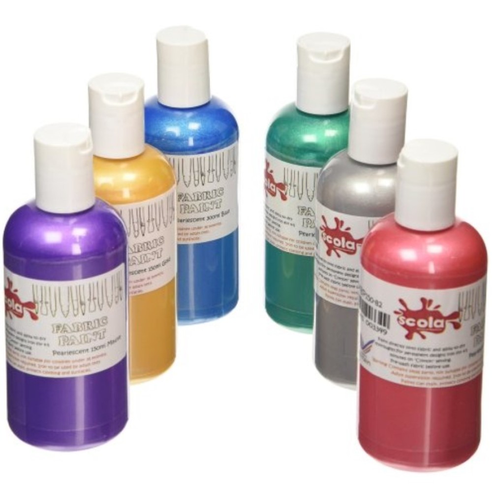 Fabric Paint pearlescent Colors 150ml | Scola 