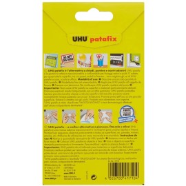 Uhu Patafix - Removable Adhesive Rubber, White, Pack of 80 Rubber