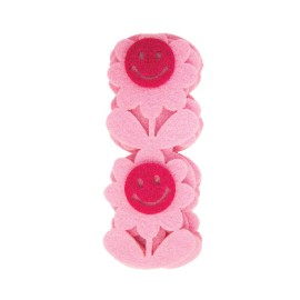 Pink Smiley Face Flower Craft Felt