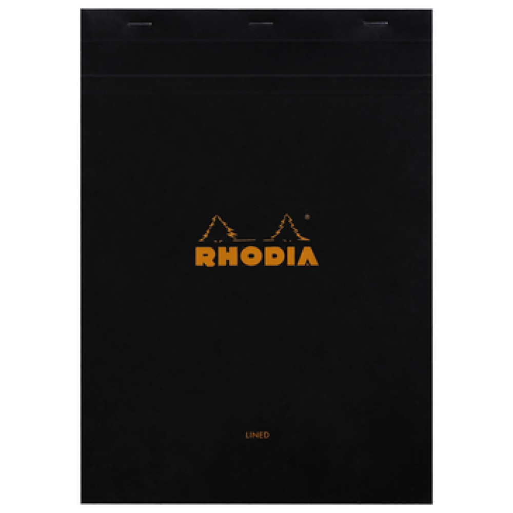 Rhodia Bloc No. 18 Notepad 29.7 X 21 Cm black, lined