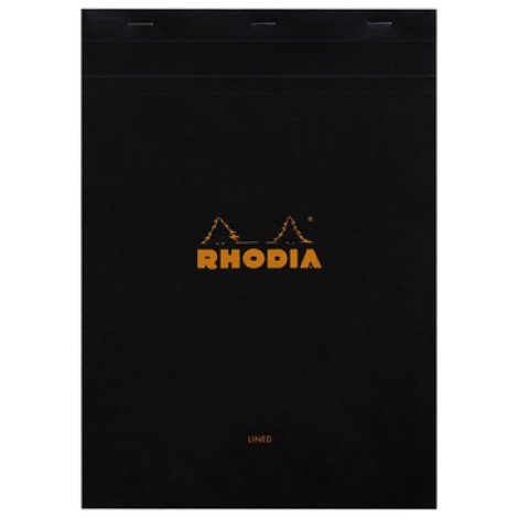 Rhodia Bloc No. 18 Notepad 29.7 X 21 Cm black, lined
