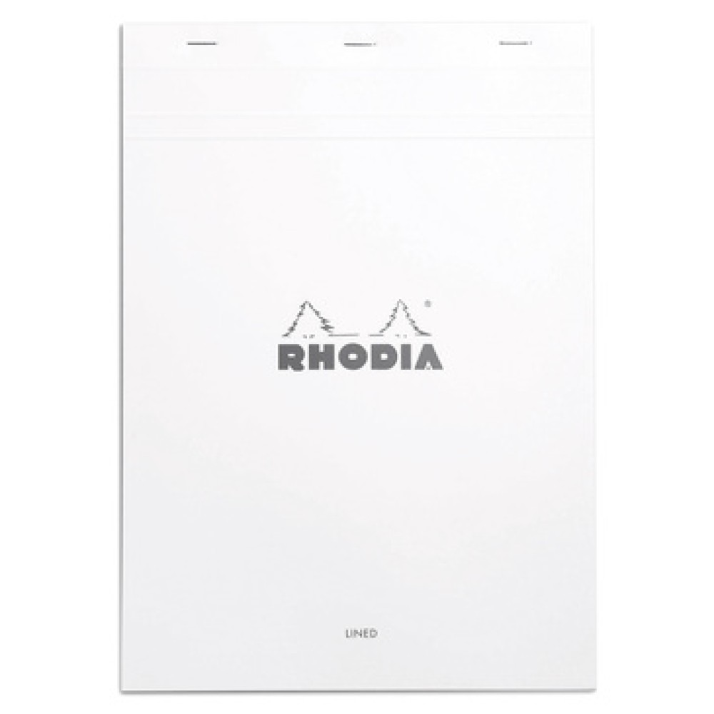 Rhodia Notepads A4 No. 18 Lined White