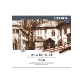 rembrandt brown tones kit 25 pcs | lyra