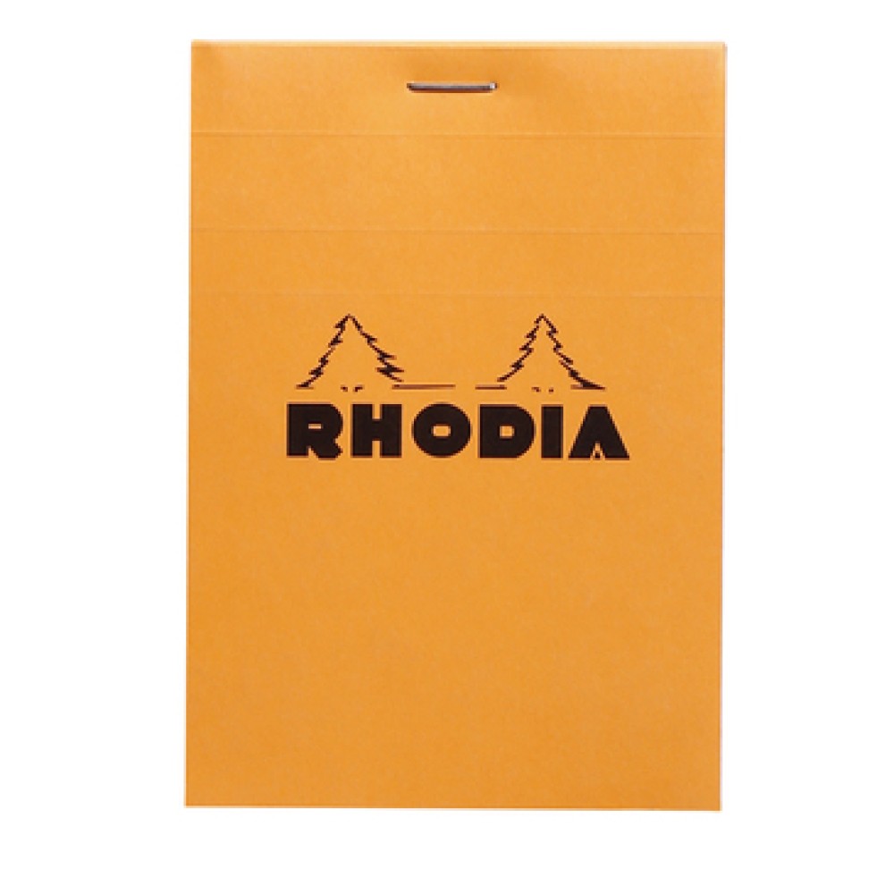 Rhodia Head stapled pad N°12 8,5x12 cm squared Orange