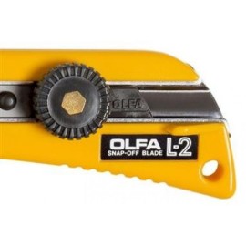 OLFA L-2 Snap-Off Blade Cutter Rubber Grip HD Cutter, Snap-Off Blade Cutter