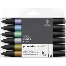 Promarker Metallic Set Of 6 | Winsor & Newton  Promarker Metallic Set Of 6 | Winsor & Newton  - Thumbnail 1