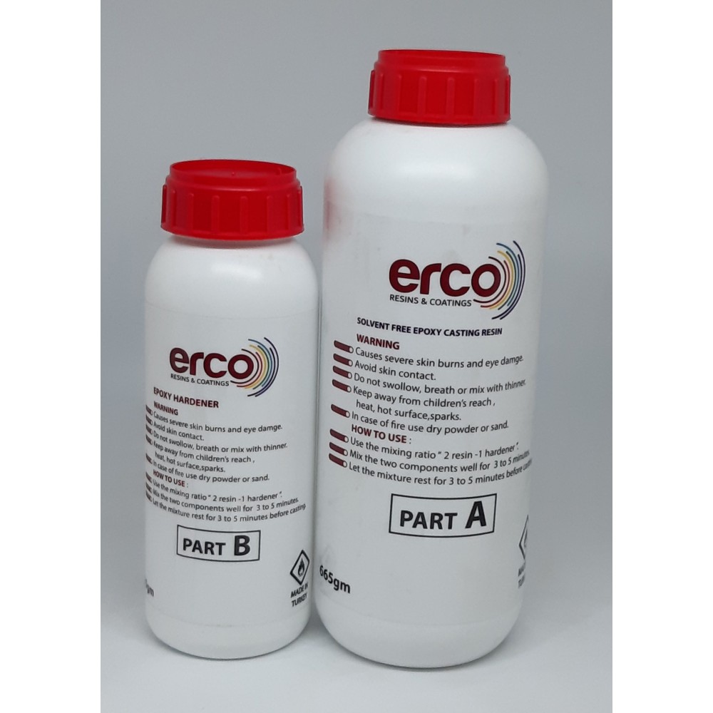 Crystal clear resin 2 part | erco