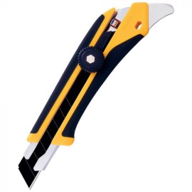 Olfa L-5 Fiberglass Rubber Grip Ratchet-Lock Utility Knife