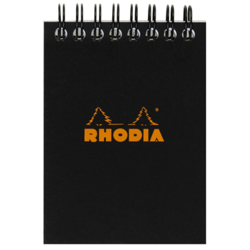 Rhodia Spiral Pad N°13 10.5*14.8 cm Squared Black