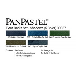 panpastel Extra Dark Shadows kit | panPastel