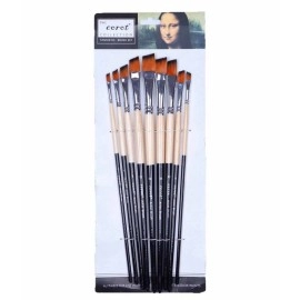 Angular Brushes Synthetic Pack of 9 | Corot