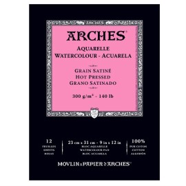 Canson Arches Watercolor Pad Hot Press A4