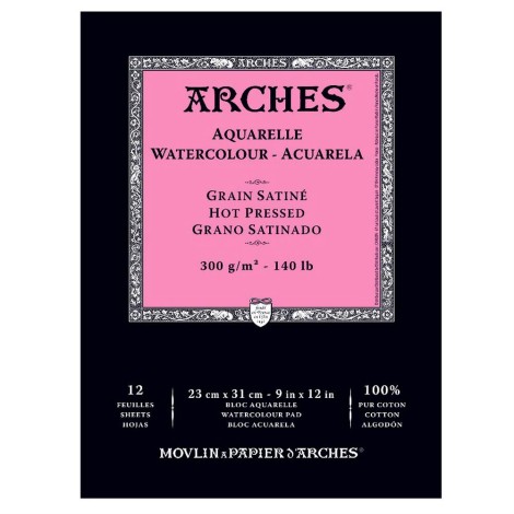 Arches Watercolor Hot Press Pad A4 | Canson